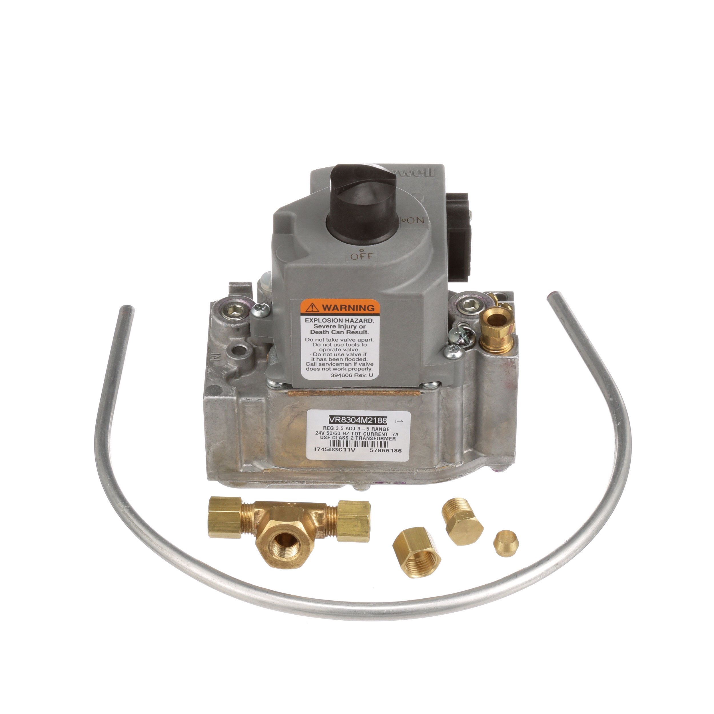Middleby Marshall Gas Valve Kit, 24V, 1/2''.image